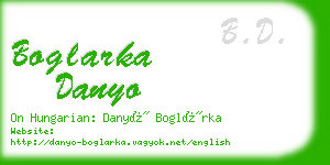 boglarka danyo business card
